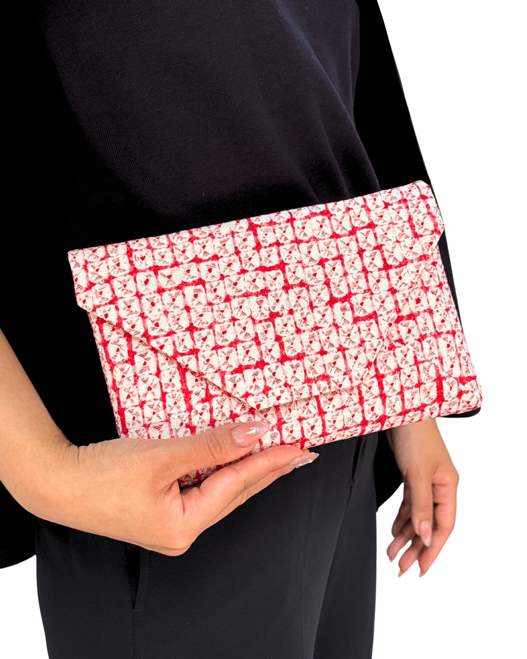 "Aka" Kimono Clutch