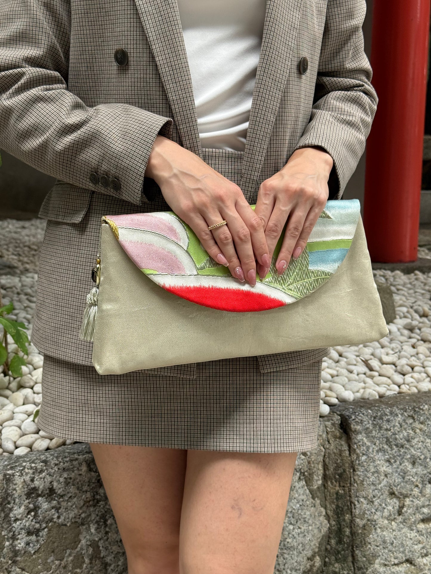 "Aoba" Kimono Clutch