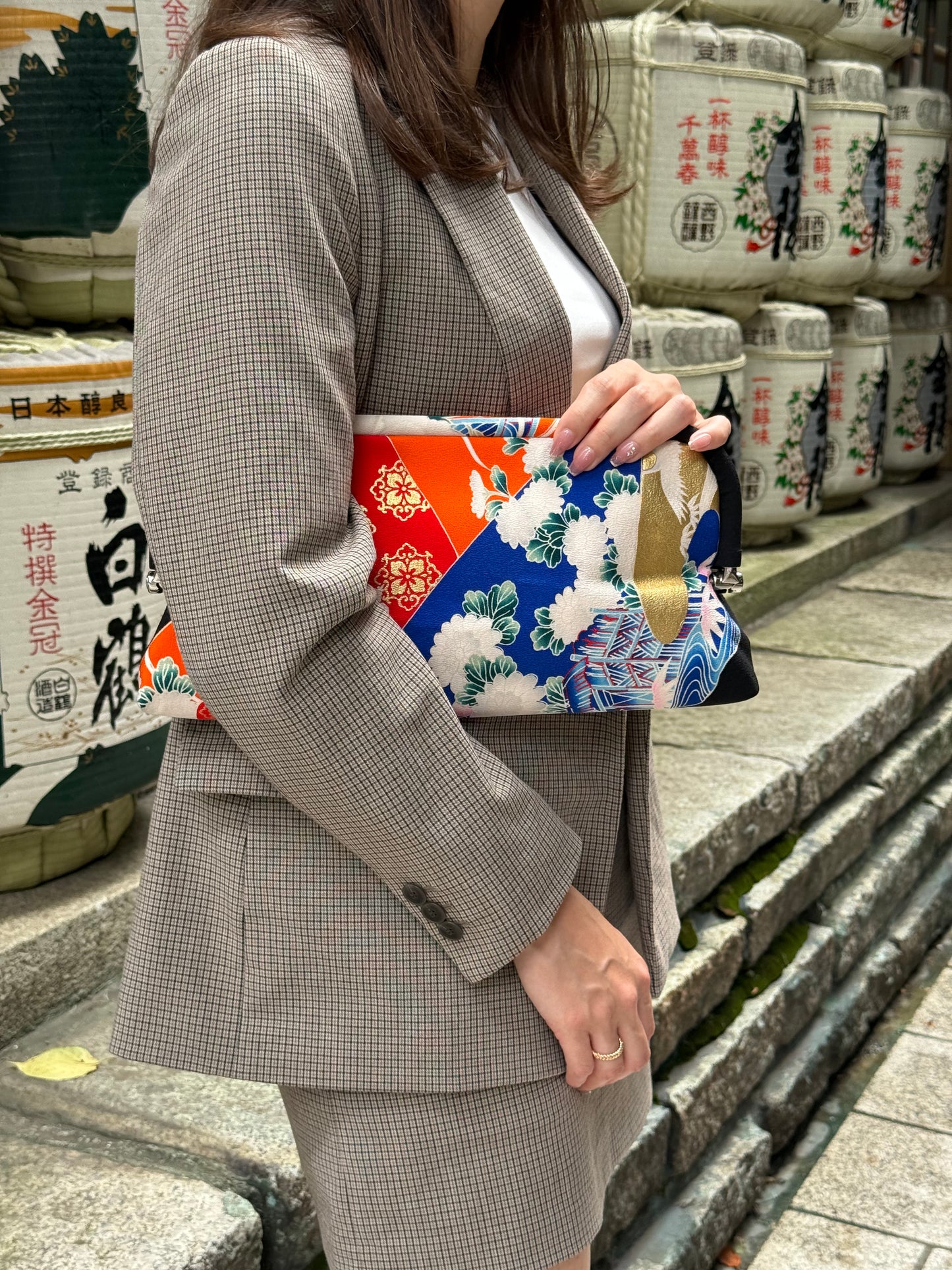 "Hana" Kimono Clutch