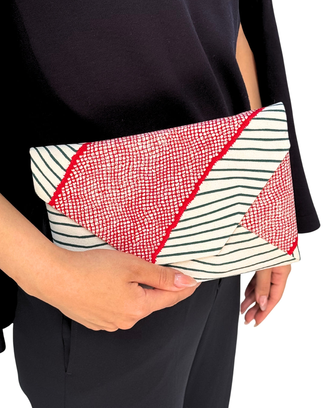 "Shimauma" Kimono Clutch