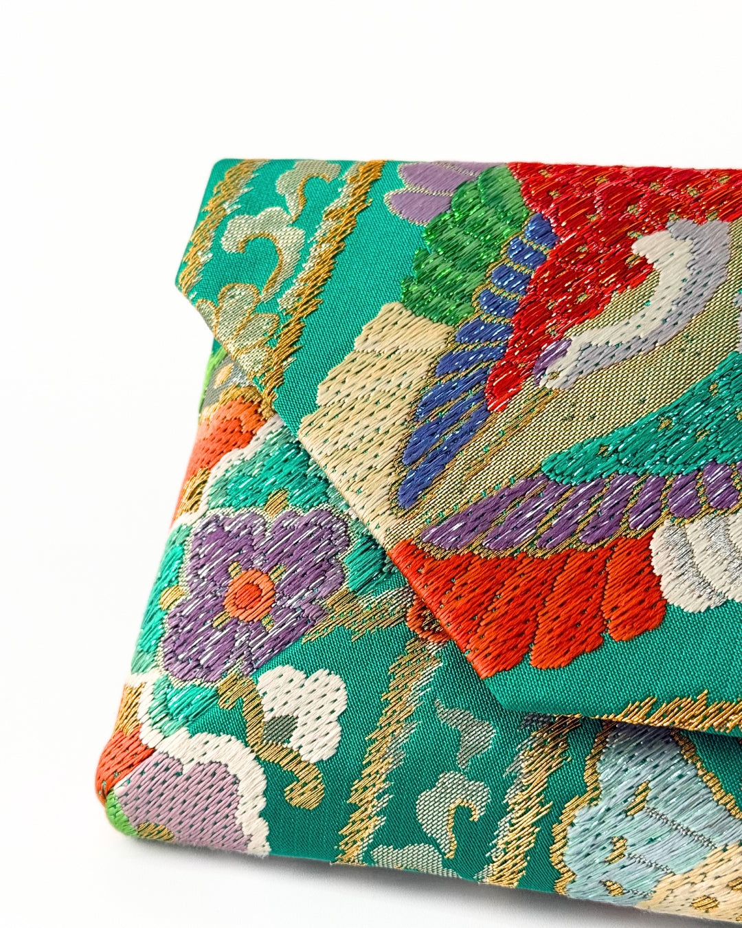 "Tsuru" Kimono Clutch