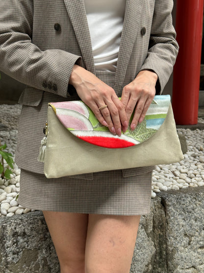 "Aoba" Kimono Clutch