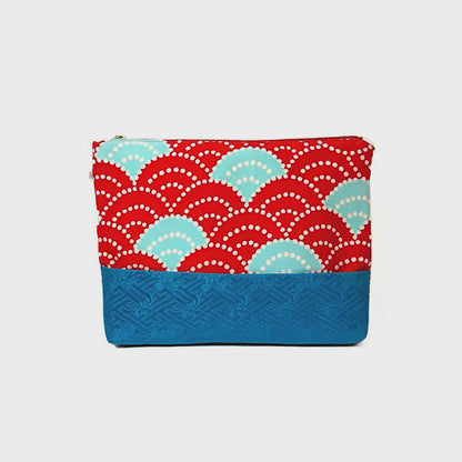 "Seigaiha" Kimono Soft Pouch