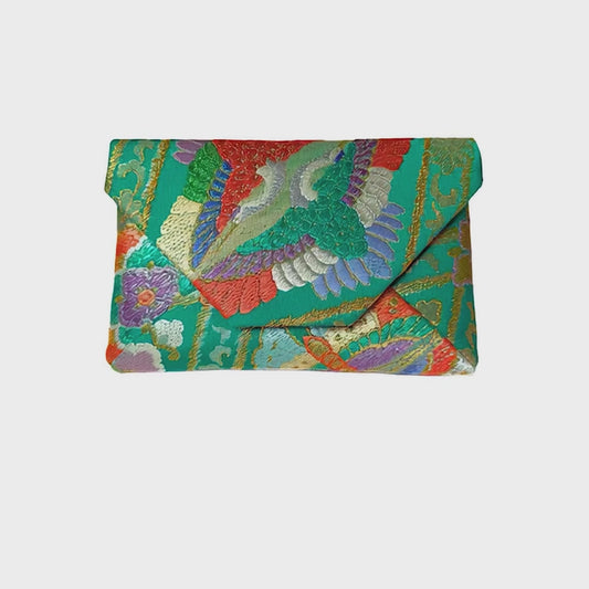 "Tsuru" Kimono Clutch