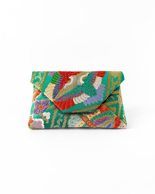 "Tsuru" Kimono Clutch