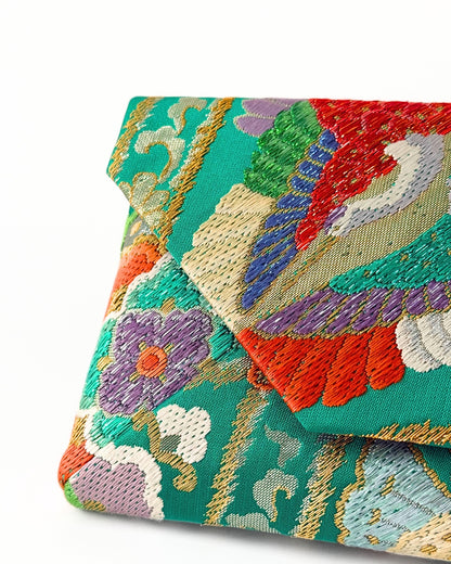 "Tsuru" Kimono Clutch